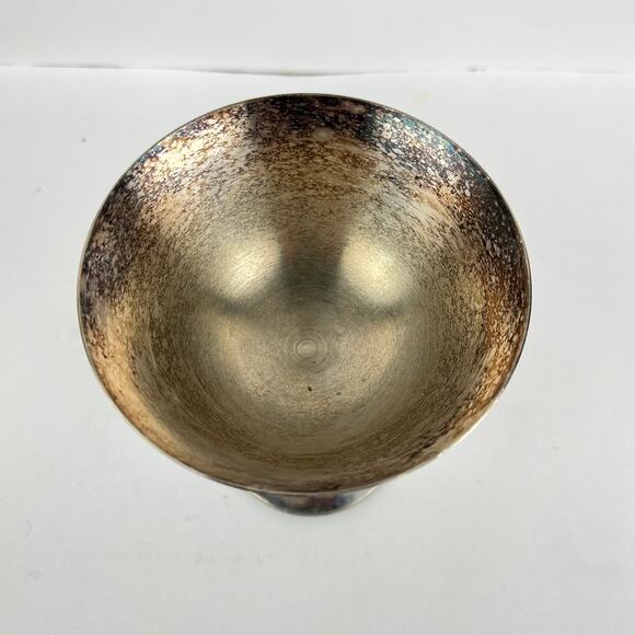 Group of Silverplate Goblets and Compote Dish - Picture 10 of 10